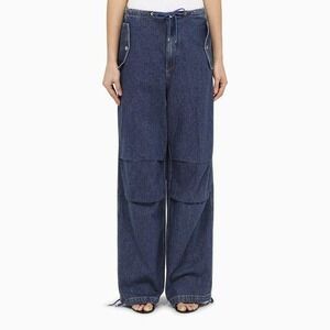 Dion Lee Parachute Blue Denim Wide Leg Jeans Women's Size 4